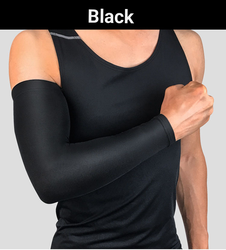 Basketball Protective Gear Sports Fitness Protection Thin Elongated Elbow Pads Male Breathable Sweat Absorbing Sleeves Arm Guards_desvips.com