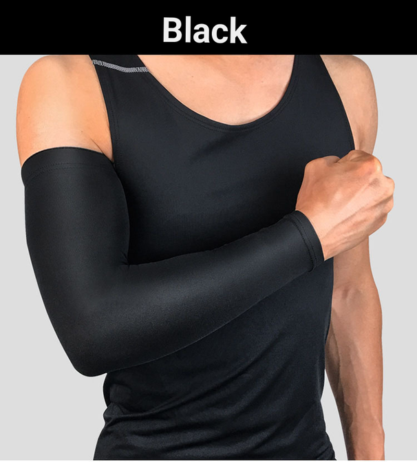 Basketball Protective Gear Sports Fitness Protection Thin Elongated Elbow Pads Male Breathable Sweat Absorbing Sleeves Arm Guards_desvips.com