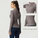 Women's Slim-Fit Yoga Jacket With Stand Collar & Zipper - Lightweight Breathable Workout Running Top Define Style_desvips.com