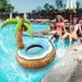 Hot Sale Coconut Tree Inflatable Floating Row Green Plant Floating Row Inflatable Reclining Chair Hammock Floating Bed_desvips.com