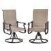 Set Of 2 Patio Swivel Chairs, Outdoor Rocking Dining Chairs With High Back_desvips.com