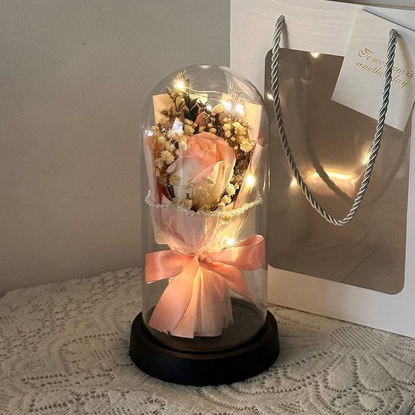 Artificial Luxury Eternal Bouquet Faux Flowers Box High-end Birthday Gift For Women Wife Best Friend Christmas_desvips.com