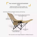 Kun Chai Outdoor High-Back Reclining Moon Camping Recliner Home Leisure Folding Chair With Footrest Three-Level_desvips.com