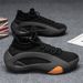 2025 European-USA Fashion Sneakers Men's Low Top Lace-Up Artificial Leather +Mesh Splicing Breathable Wear-Resistant Lightweight Running Shoes 39-44_desvips.com