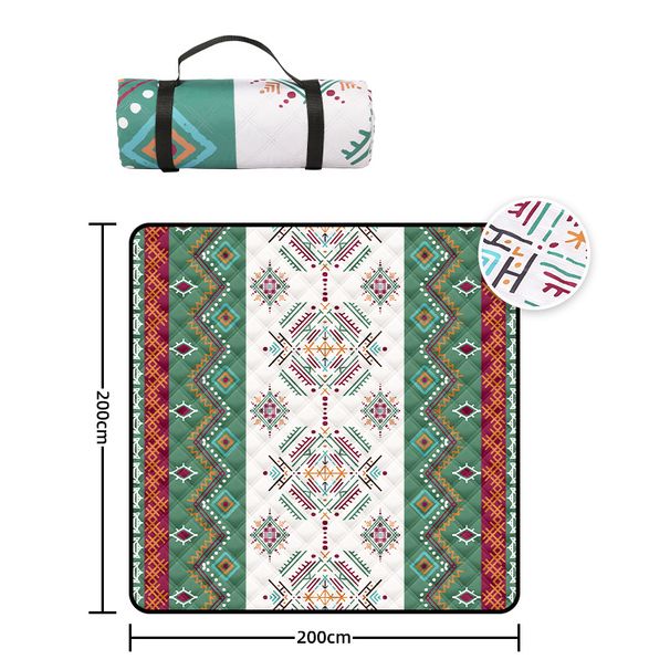200x200CM Waterproof Large Blanket Outdoor Picnic Beach Mat With Carrying Handle For Travel Camping_desvips.com