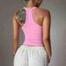 Sexy Slim Fit Racerback V-Neck Yoga Vest European And American Style Sports Fitness Outerwear For Women_desvips.com