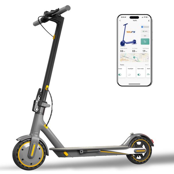 OOK-TEK V8 Electric Scooter, 36V 10.5Ah Battery,with APP Control_desvips.com
