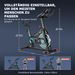 Wenoker Heimtrainer Fahrrad Mit App, Einstellbarer Widerstand, Leise & Bequem Ergometer Mit Hantelablage, LCD-Display, Tablet-Halterung, Bis 160KG_desvips.com