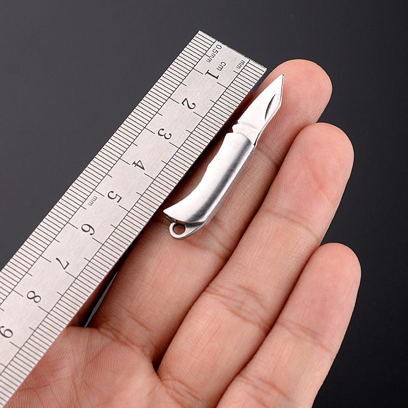 Bass Mini Folding Knife, Shap, Potable Utility Knife Fo Opening Packages, Keychain Accessoy, Pocket-sized Box_desvips.com