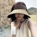 UPF50+ Wide Brim Summer Cycling Protection Visor For Women UV Sun Hat Face Shield_desvips.com