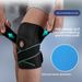 Spring Loaded Knee Brace With Compression Straps For Basketball, Hiking, Cycling, And Running; Breathable And Cooling Fabric Leg Support._desvips.com