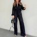Women's Clothing two-piece high-end long-sleeved loose leopard print spring fashion casual _desvips.com