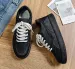 2026 Summer New Style Stylish Casual Sports Low-top Sneakers With Heightening Feature, Black Soft Bottom, Wear-resistant_desvips.com