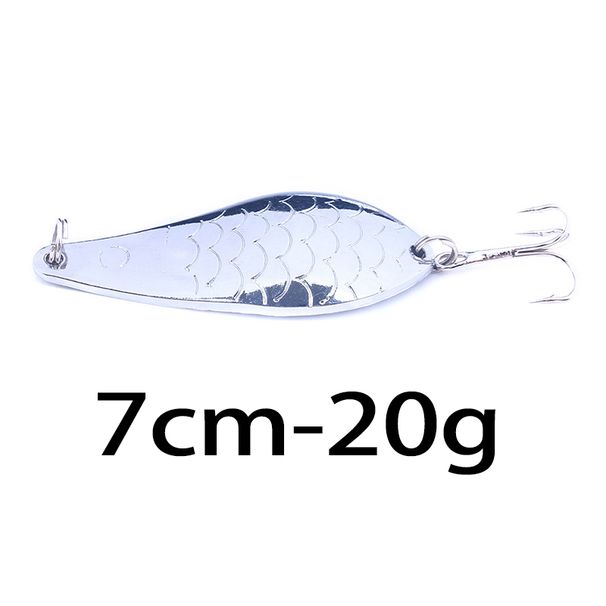 Hengjia 10PCS Metal Bait Spoon Lure With Treble Hook Golden /Silvery/bronze Color River Sea Fishing Lure For Bass Pike Perch_desvips.com