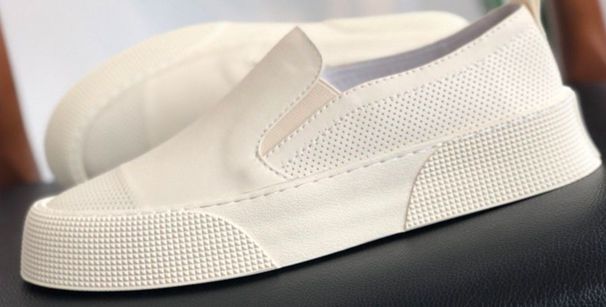 Wolf slip-on men's shoes new European fashion brand loafers really soft leather breathable lazy shoes British style white_desvips.com