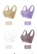 Breathable Underwear, Plus Size, No Wires, No Traces, Cut-out Grid, One-piece Bra, Thin Sports Yoga Bra_desvips.com