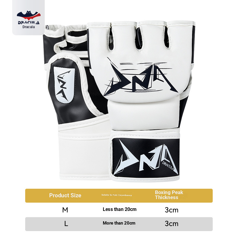 Half Finger Boxing Gloves MMA Fighting Mixed Fighting Sanda Adult Male And Female Fighting Sandbag Boxing Gloves_desvips.com