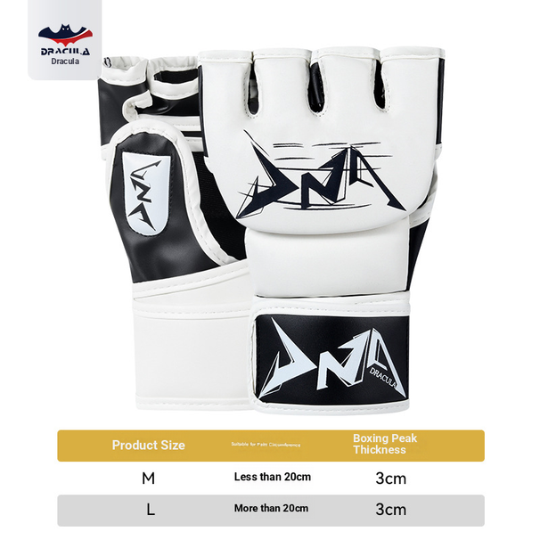 Half Finger Boxing Gloves MMA Fighting Mixed Fighting Sanda Adult Male And Female Fighting Sandbag Boxing Gloves_desvips.com