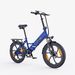 Hillmiles Mile 2 Foldable E-Bike 36V 13Ah Battery 250W 100KM Range Dual Suspension 20*3.0" All Terrain Fat Tires Commuting Electric Bicycle_desvips.com