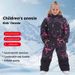 Cross-border Children's One-piece Windproof Waterproof Outdoor Ski Suit For Girls, Cotton Jacket, Warm And Durable_desvips.com