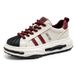 2026 Fashion European Station Sneakers Youth/Men Low Top Lace-Up Thick Sole Non-Slip Wear-Resistant Running Shoes_desvips.com