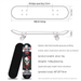 31-Inch Double Kick Skateboard, Professional Maple Deck, Beginner-Friendly Street Skateboard For Men & Women_desvips.com
