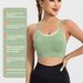Yoga Wear Sports For Women Fitness Running Pilates Small Flower Bud Beautiful Back Thin Strap Adjustable Bra_desvips.com