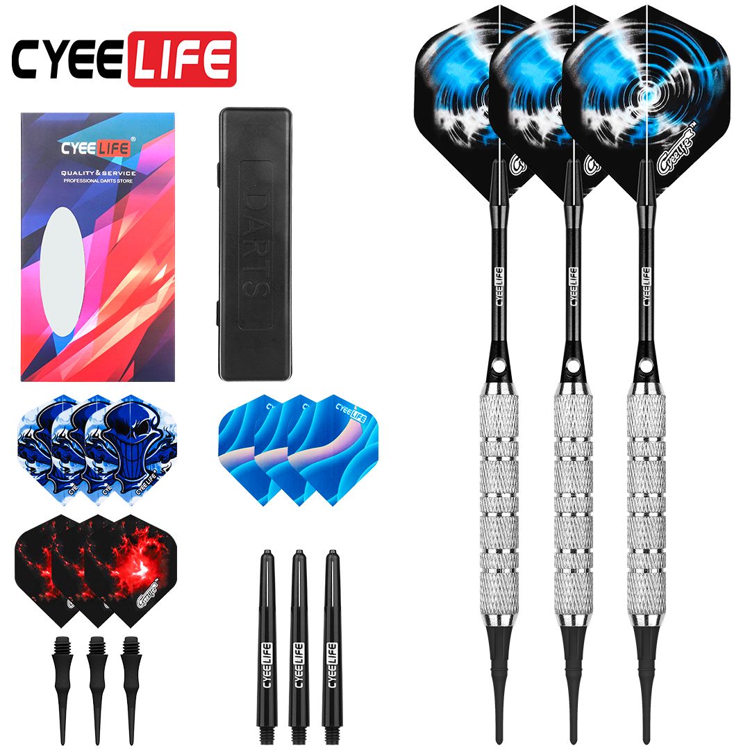 CyeeLife 3PCS 16/18g Safty For Indoor Soft Darts Dartboard Games Electronic Tip Professional_desvips.com