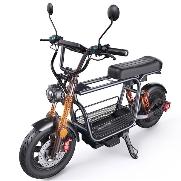 IScooter DX5 Electric Scooter With Seat And Basket 1500W 15.6Ah Scooter For Adults 72KM Range 15''Scooter With NFCs 55KM/h Speed_desvips.com