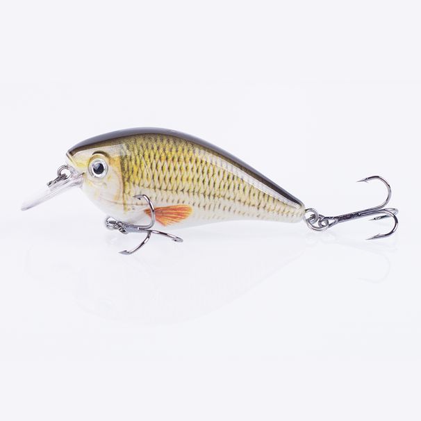 Hanlin 6cm/13g Crankbaits Fishing Lure Floating Wobblers For Pike Black Minnow Lures For Fishing Artificial Bait Fishing Tackle_desvips.com