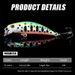 1Pcs Pesca Sinking Minnow Fishing Lures 5.8Cm/5.4G Jerkbait Lure Suspending Hard Bait Minnow Wobbler Fishing Tackle_desvips.com
