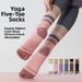 Women's Yoga Socks Mid Calf Spring Summer Five Finger Anti Slip Professional Indoor Sports Fitness Dance_desvips.com