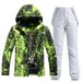 001 New Men's Windproof Warm Thickened Ski Jacket And Pants Set Snowboarding Suit_desvips.com