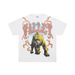 VALLEY New Trendy Rhinestone Letter Tiger Print High Street Fashion Unisex Short Sleeve T-Shirt Summer_desvips.com