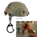 Mini G45 Pistol Shaped Keychain Charm Realistic Removable Magazine Miniature Helmet Model Beer Bottle Opener Keyring_desvips.com