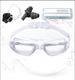 Swimming Eyewear Adult Swimming Suit Swimming Goggles Swimming Cap Nose Clip Earplugs HD Anti Fog Electroplating Racing Goggles_desvips.com