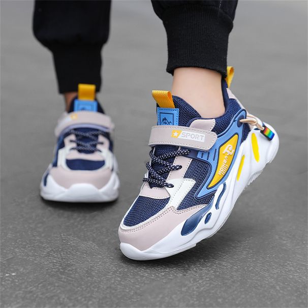 2026 Fashion Sneakers Kids Low Top Lace-Up Double Layer Mesh Surface Breathable Non-Slip Wear-Resistant Lightweight Running Shoes 28-40_desvips.com