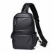 New Trendy Casual Cross-border Water-resistant Leather, Multifunctional Men's Crossbody Bag, Portable Chest Bag_desvips.com