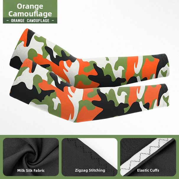 Thin Non-Pilling Sun Protection Arm Sleeves UV Protection Cycling Sports Outdoor Ice Silk Children's Ice Sleeves_desvips.com