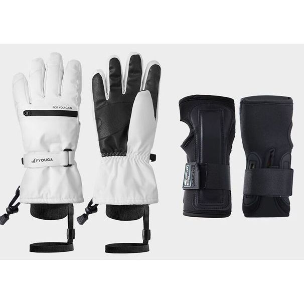 Waterproof And Cold-Resistant, Five-Finger Touchscreen Compatible For Both Alpine And Cross-Country Skiing, Women's Professional Winter Edition_desvips.com