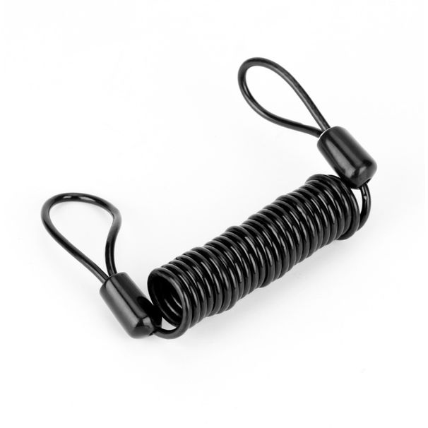 Bicycle Portable Reminder Motorcycle Helmet Anti Theft Spring Travel Wire Rope Riding Accessories_desvips.com