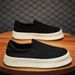 Loafers men 2024 summer new style sneakers men thick sole slip-on canvas shoes men's breathable versatile casual shoes_desvips.com