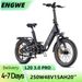 ENGWE L20 3.0 Pro Folding E-Bike 20'' 250W 100Nm Mid-drive Motor Electric Bicycle With 48 V 15 Ah Battery_desvips.com