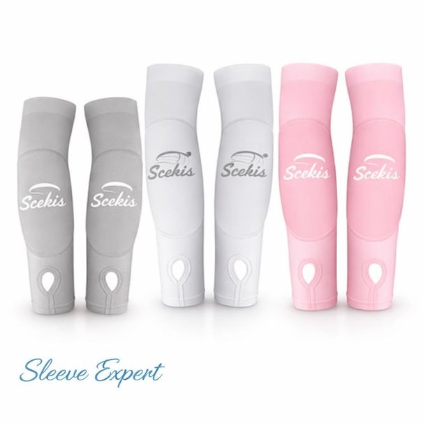 3 Pairs Youth Volleyball Arm Sleeves With Wrist Guard Protection Pads Thumbhole Sports Support Gear_desvips.com