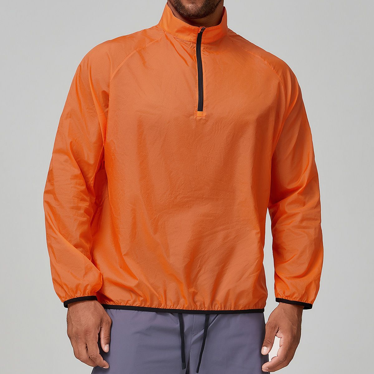 OASIS Men's Lightweight, Breathable, Quick-Drying Sports Outdoor Stand Collar Ultra-Thin Long-Sleeve Hiking, Mountaineering, And Travel Jacket 1145_desvips.com