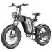 UNAI MX25 20" Fat Tire Electric Bike for adult 1000W 25Ah Full suspension ebike dirt bike _desvips.com