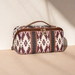 Bohemian Style PU Leather Cloud Pillow Cosmetic Bag Large Capacity Portable Toiletry Case Travel Toiletry Bag_desvips.com