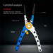 Aluminum Alloy Fishing Pliers, Saltwater & Freshwater Dual-Purpose Lure Pliers With Lanyard, Multifunctional Hook Remover Fishing Tool For Anglers_desvips.com