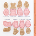 cookie Cartoon Rabbit Chick Easter Egg Baking Home Use 3D Embossed Fondant Press Mold_desvips.com