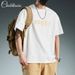 100% Heavyweight Cotton Short-Sleeve T-Shirt, Summer Loose Fit, Versatile, Simple Print, Comfortable And Casual._desvips.com